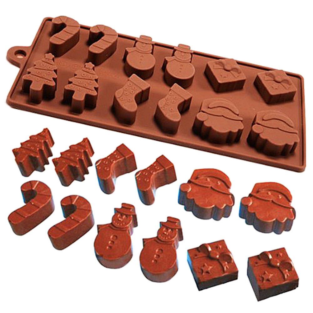 Christmas Mold Silicone Chocolate Mold Non Stick Baking Mold