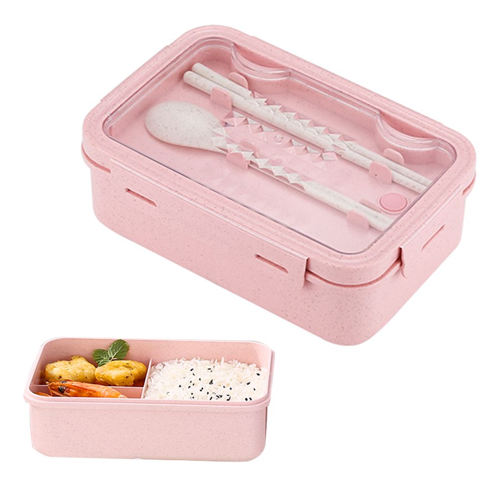 Lunch Boxes Bento Boxes Leakproof Lunch Boxes for Microwave Bento Lunch Boxes with 3 Compartments and Tableware