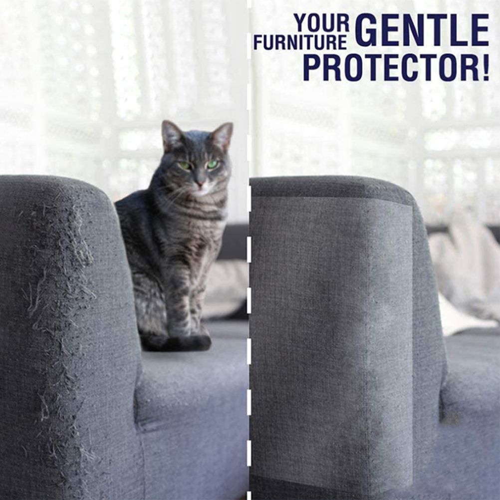 8pcs Cat Scratch Furniture Protector Pad Pet Couch Protector Cat Dog Claw Guards with 20pcs Pins