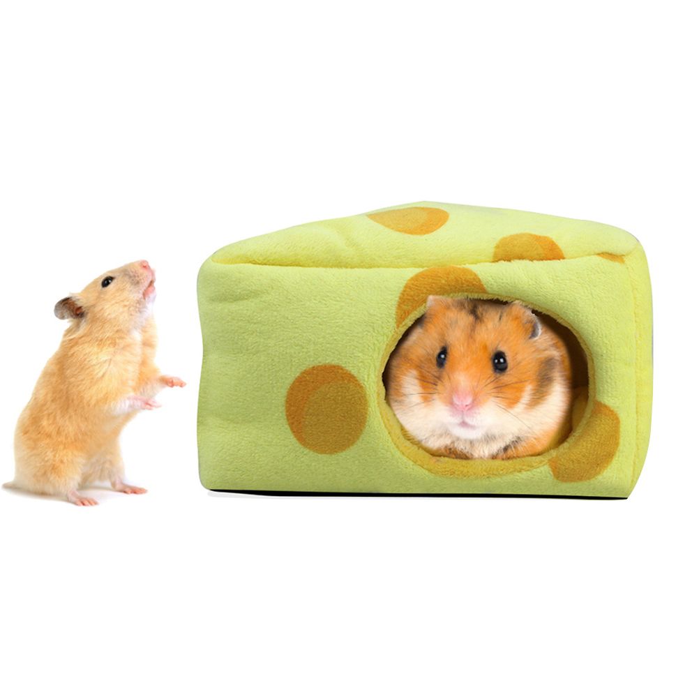 Cheese Shaped Pet Hamster Sleeping Warm Nest Winter Warm Beds Cave Pet Supplies
