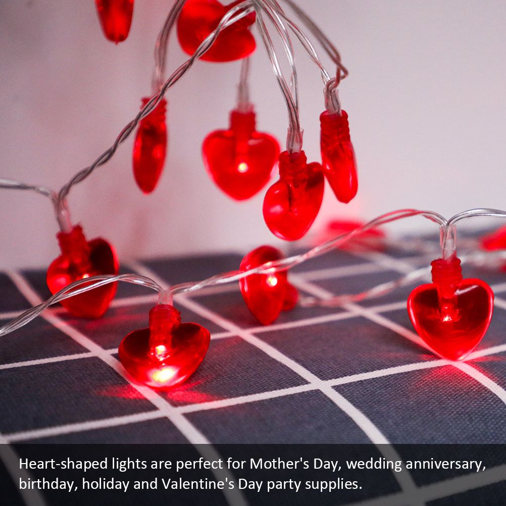 Heart Shaped String Light Valentine's Day LED String Light DIY Decorative Light