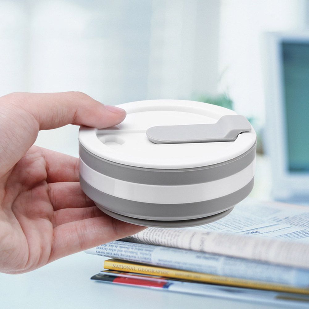 Silicone Collapsible Cup Portable Telescopic Drinking Cup with Cover for Travel Camping