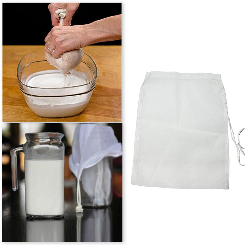 100 Grit Nylon Mesh Filter Bag Tea Fruit Juice Coffee Wine Nylon Mesh Net Strain Liquid Filter Bag Kitchen Accessories