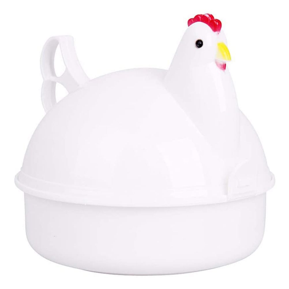 Microwave 4 Egg Poacher Boiler Cooker Non Stick Breakfast Lunch Dinner