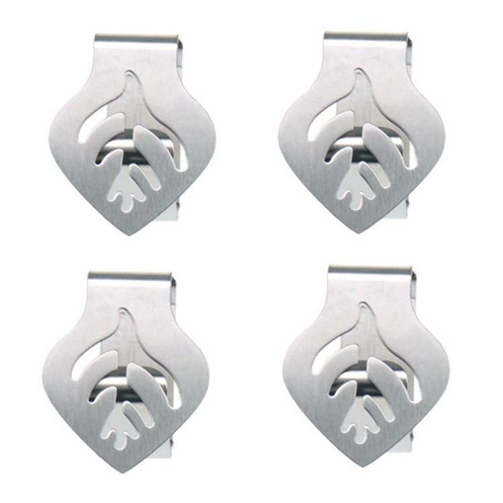 4Pcs Stainless Steel Tablecloth Clips Adjustable Table Cloth Holder Clamps for Home Wedding Party Picnic