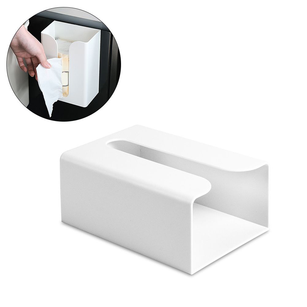 Kitchen Toilet Paper Box Adhesive Wall Mounted Paper Towel Holder Toilet Tissue Box