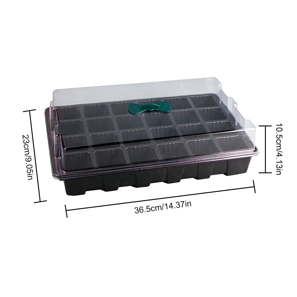3 Pack 24 Cells Seedling Nursery Tray Plastic Flower Garden Nursery Pot Planting Seed Tray Kit With Lid Garden Grow Box