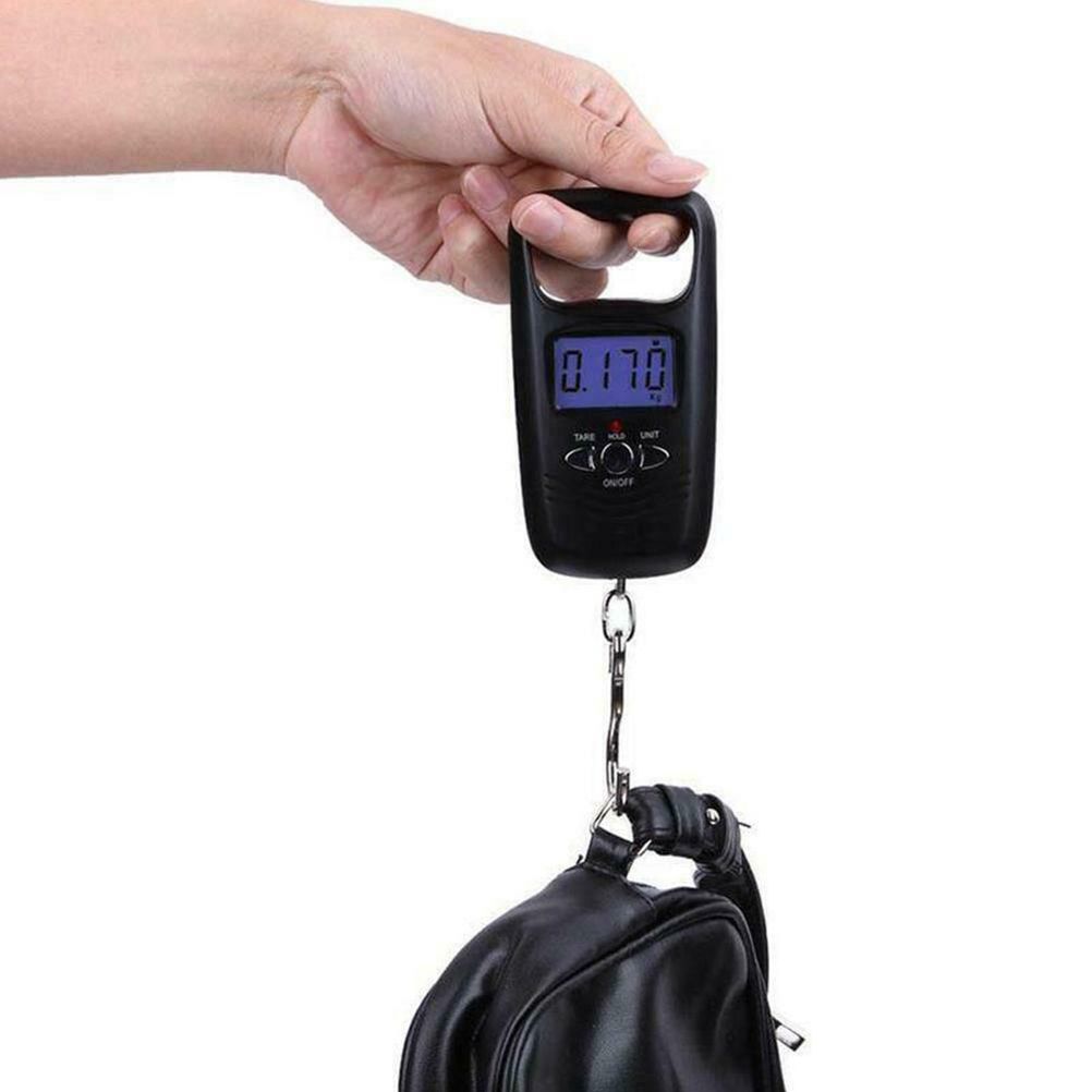 50kg Portable Fishing Digital Weight Scale Electronic Scale Pocket Hanging Hook Luggage Scale for Home Outdoor