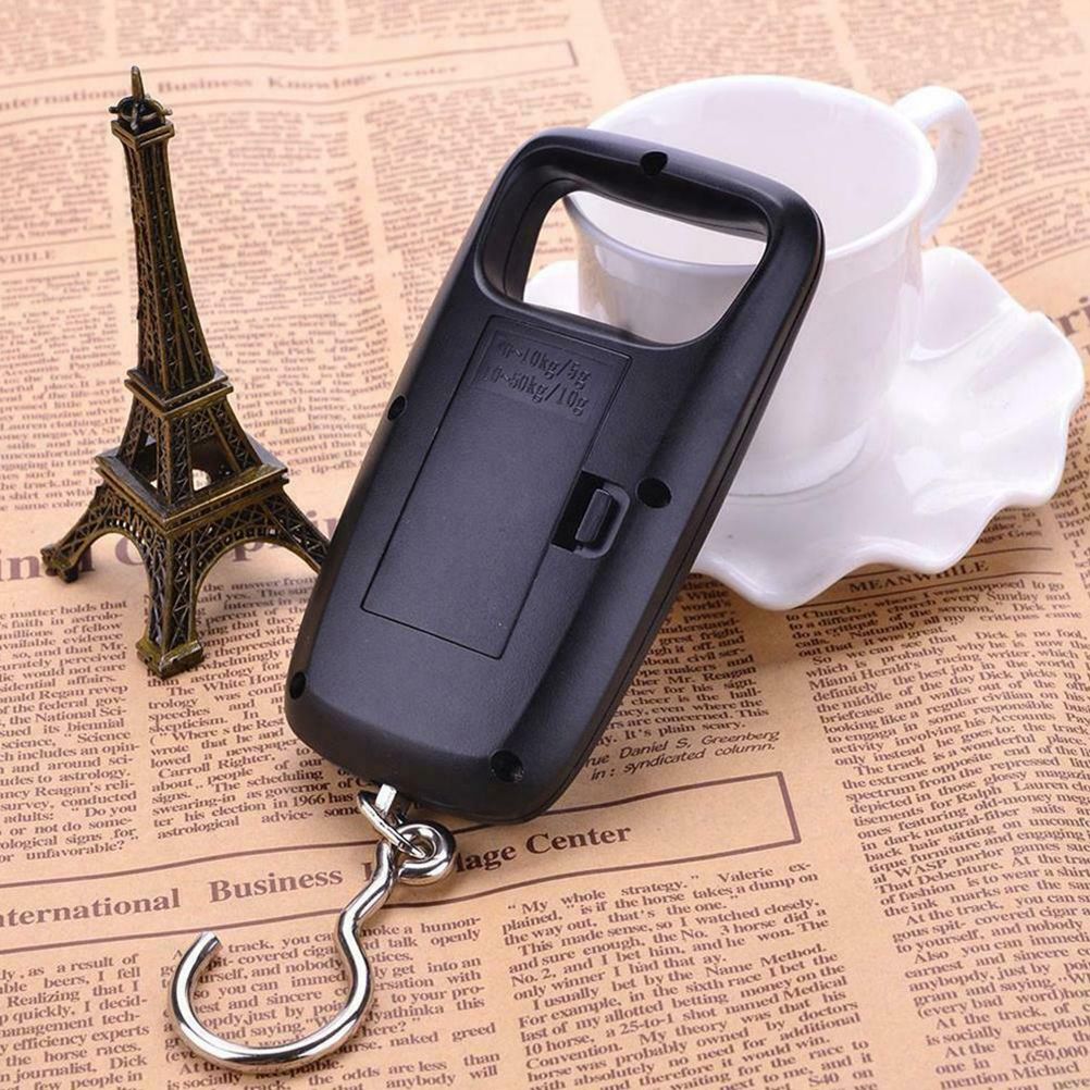 50kg Portable Fishing Digital Weight Scale Electronic Scale Pocket Hanging Hook Luggage Scale for Home Outdoor