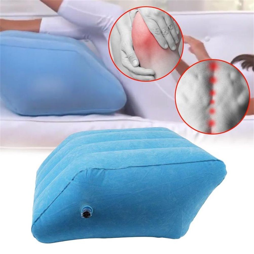 Inflatable Foot Rest Pillow Leg Knee Support Cushion Wedge Pillow for Office Home Travel Use