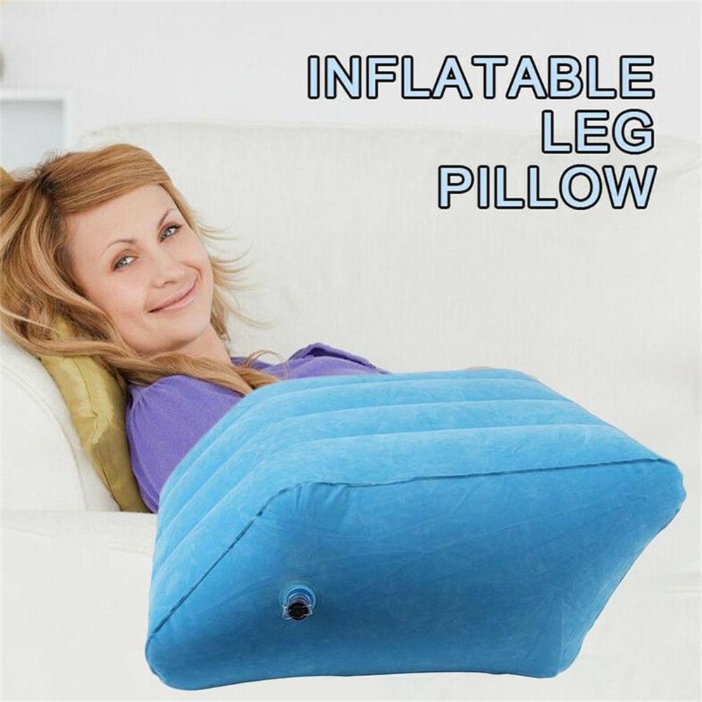 Inflatable Foot Rest Pillow Leg Knee Support Cushion Wedge Pillow for Office Home Travel Use
