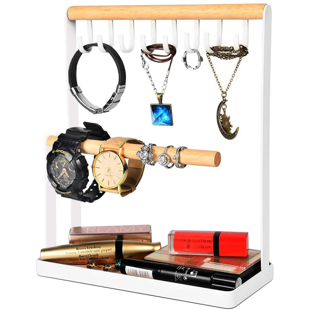 Wooden Jewelry Stand Multifunctional Jewelry Organizer Jewelry Display Stand