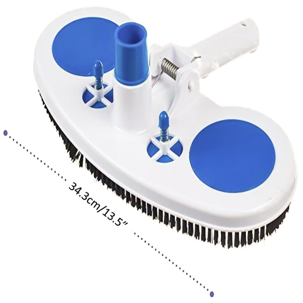 13inch Weighted Pool Vacuum Head with Nylon Bristles Swivel Hose Connection Cleaner for Swimming Pool