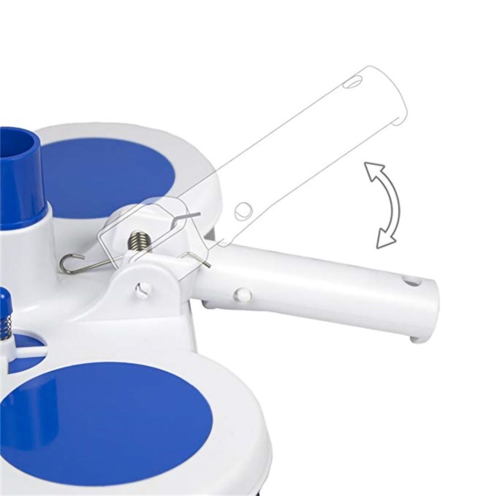 13inch Weighted Pool Vacuum Head with Nylon Bristles Swivel Hose Connection Cleaner for Swimming Pool