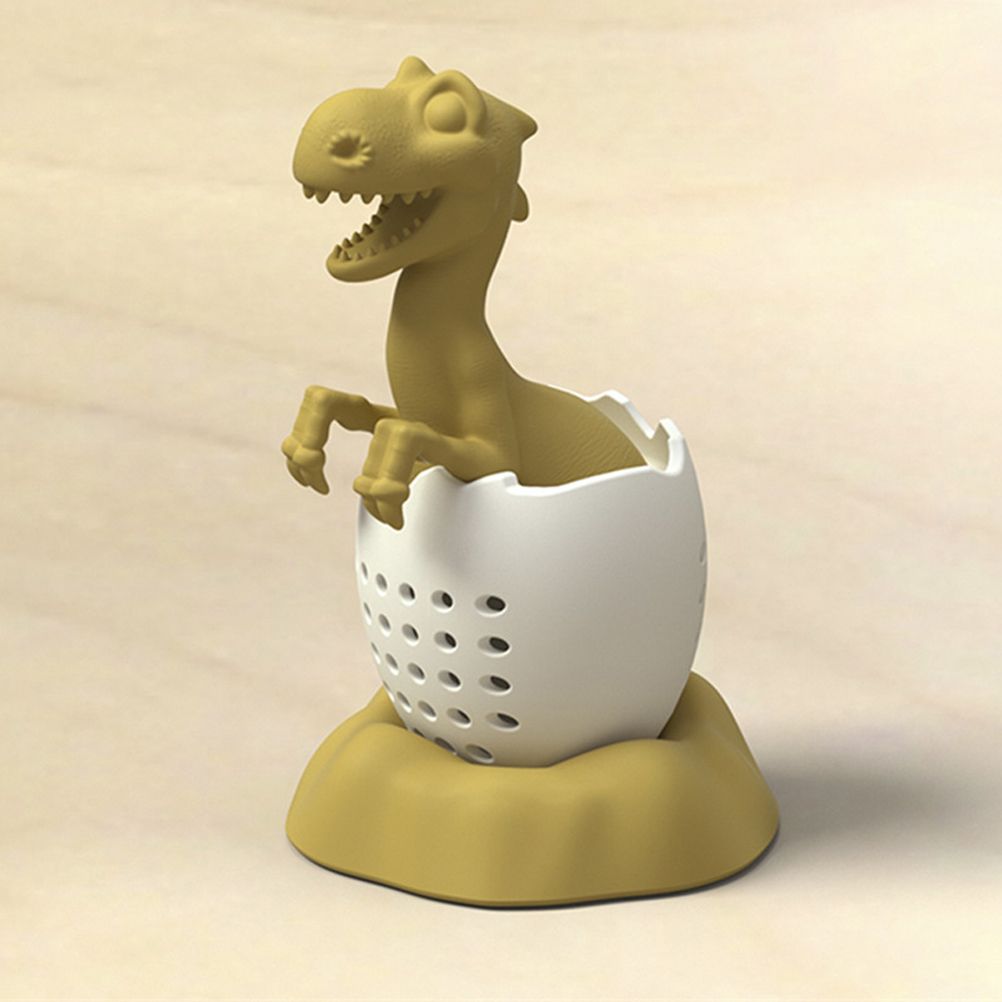 Dinosaur Shaped Tea Filter Silicone Tea Infuser Reusable Tea Bag Strainer
