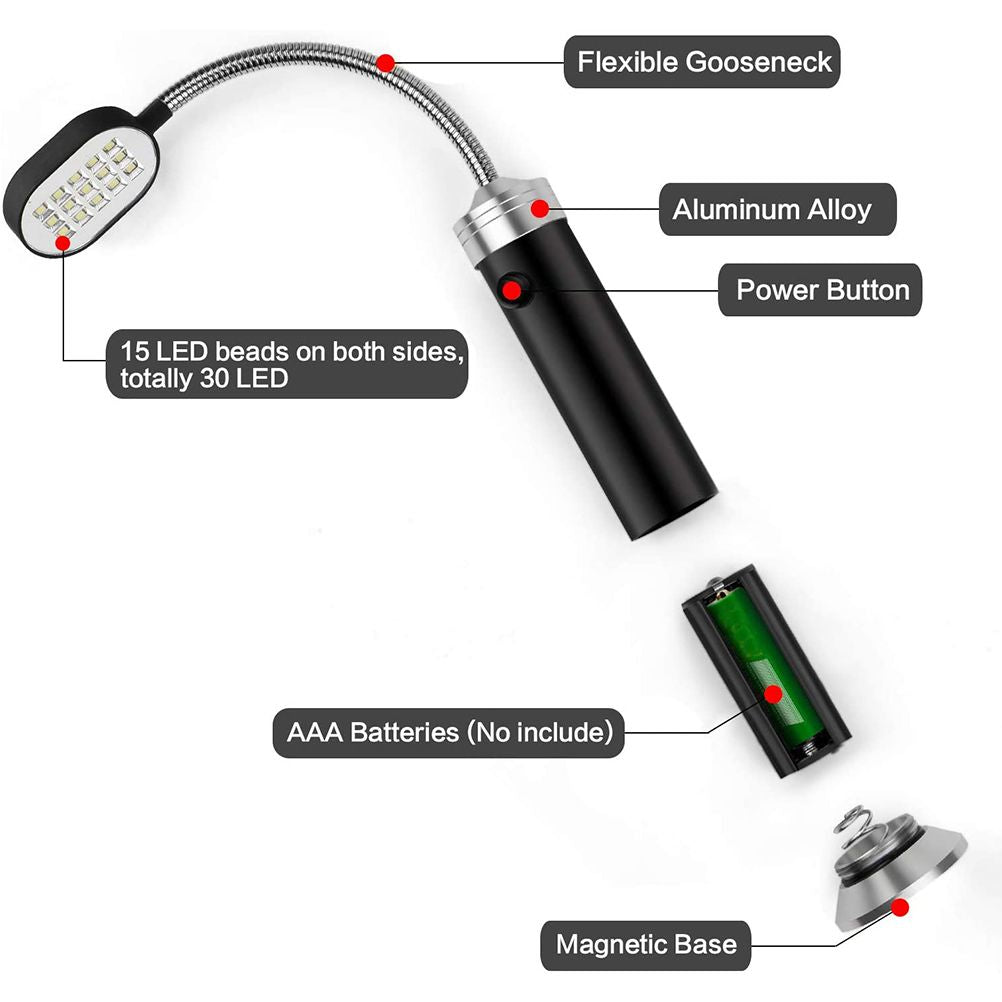 15LED Barbecue Lights 360° Adjustable Grill Lamp Portable Camping Light