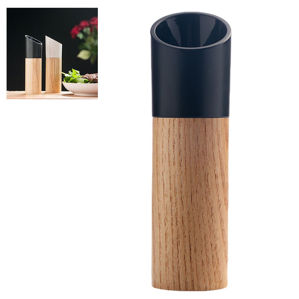 Wooden Salt Pepper Grinder Hand Movement Wood Pepper Mill with Ceramic Grinding Cord Kitchen Grinding Tools