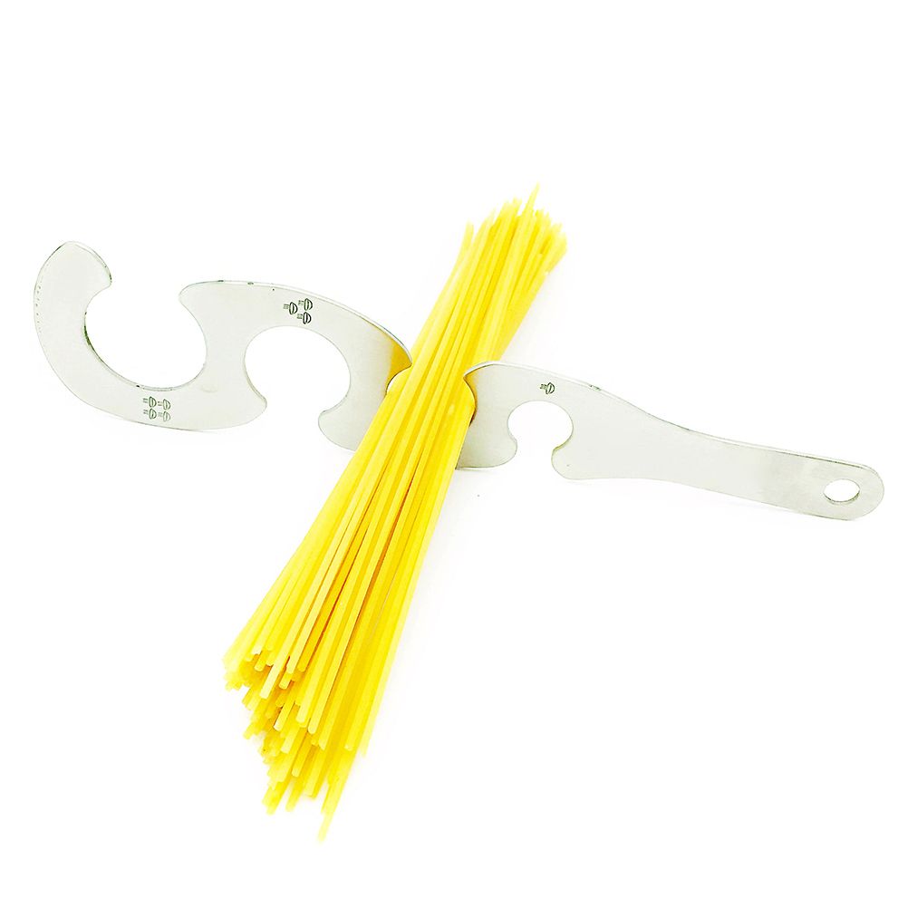 4 Holes Stainless Steel Spaghetti Measurer S Shaped Spaghetti Ruler Convenient Durable Kitchen Cooking Gadgets