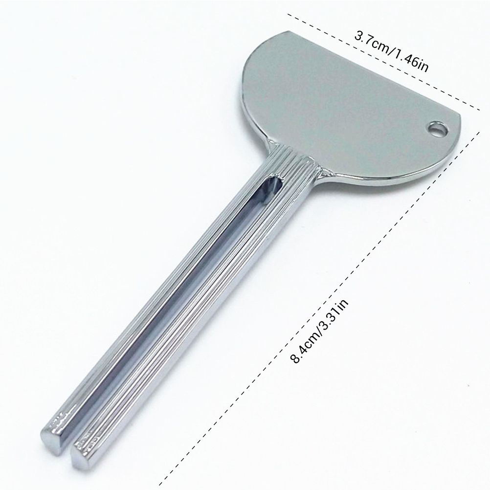 3PCS Toothpaste Squeezer Metal Aluminum Alloy Tube Toothpaste Roller Tube Wringer Dispenser for Beauty Silver