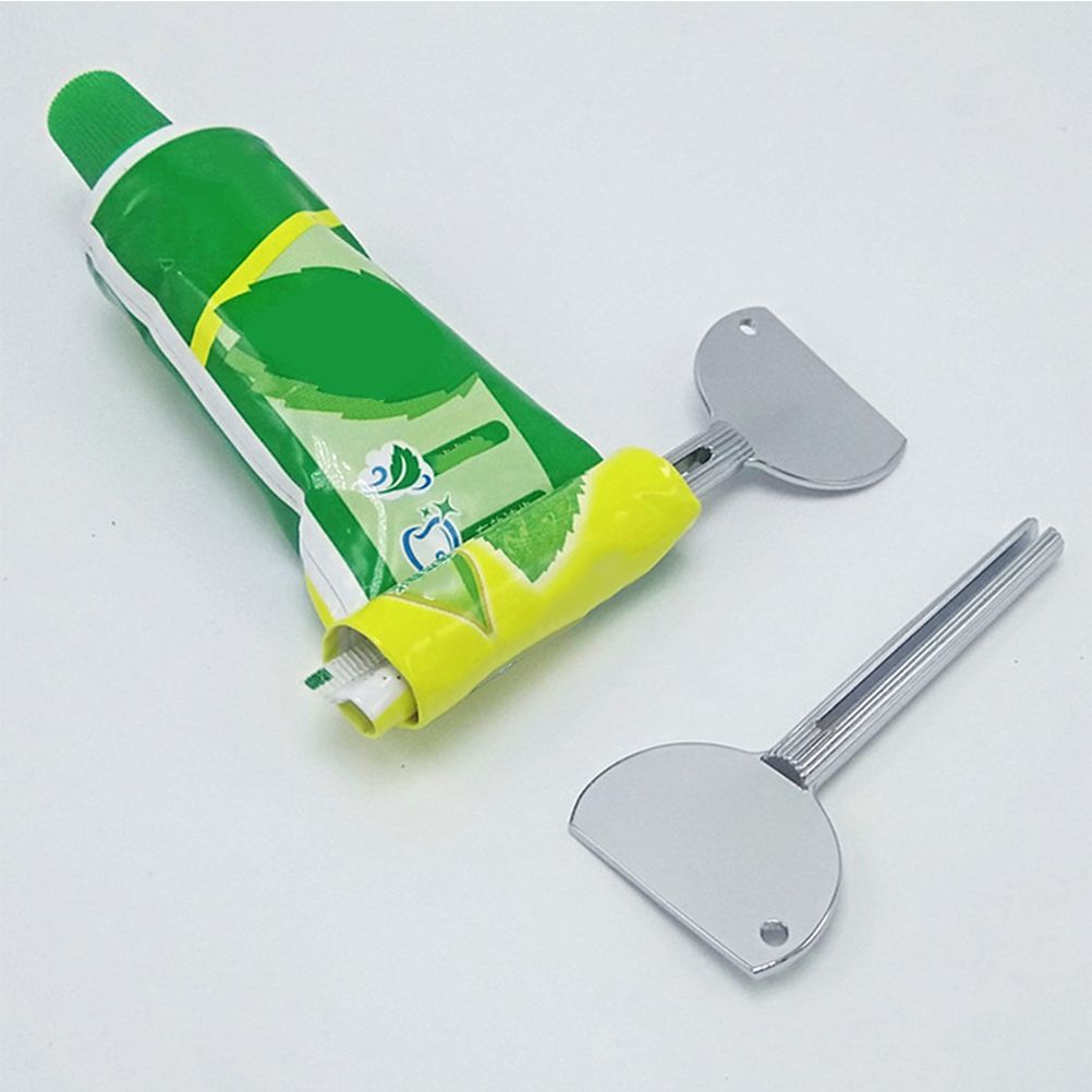 3PCS Toothpaste Squeezer Metal Aluminum Alloy Tube Toothpaste Roller Tube Wringer Dispenser for Beauty Silver