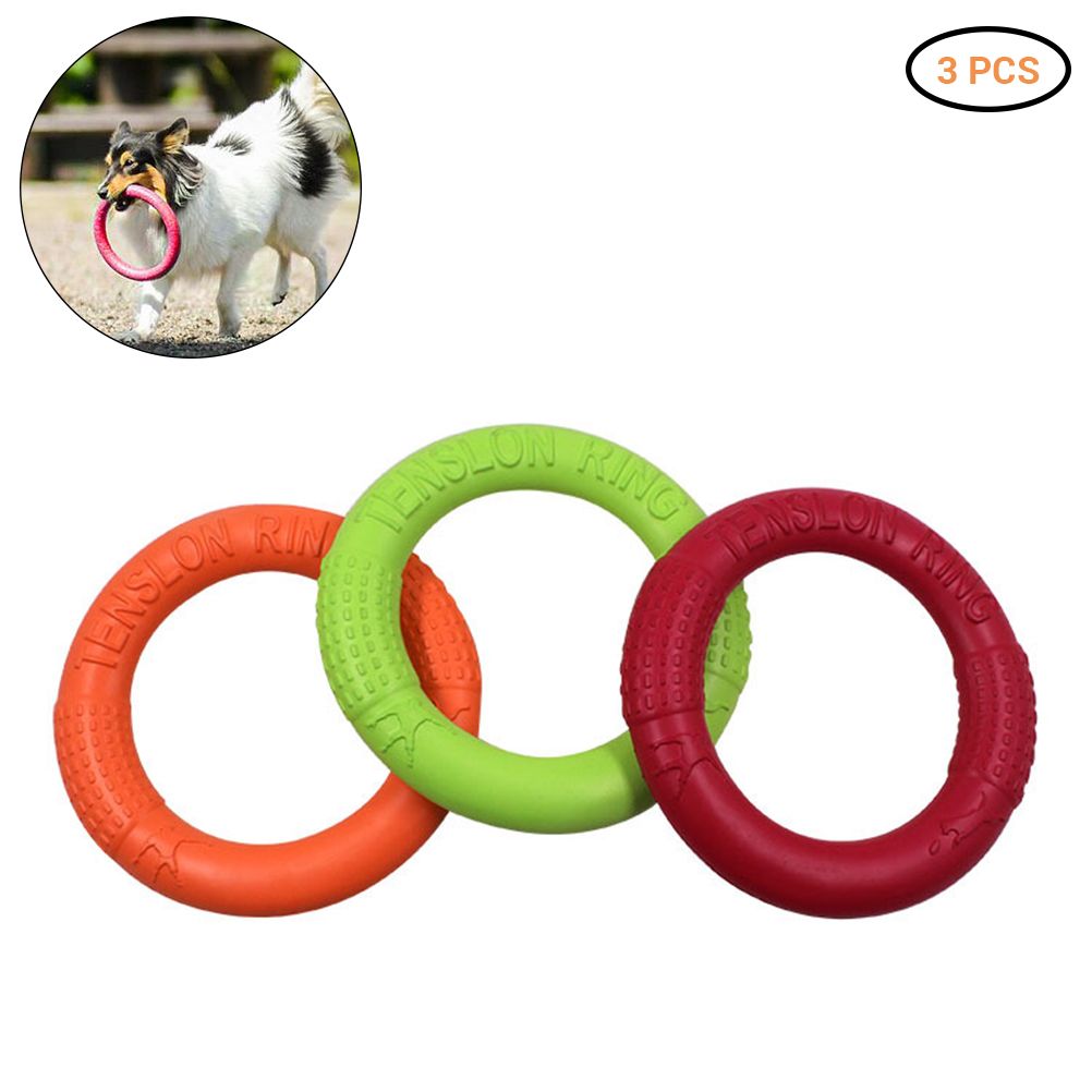 Pet Ring EVA Training Exercise Rings Dog Flying Discs Outdoor Floating Interactive Toy