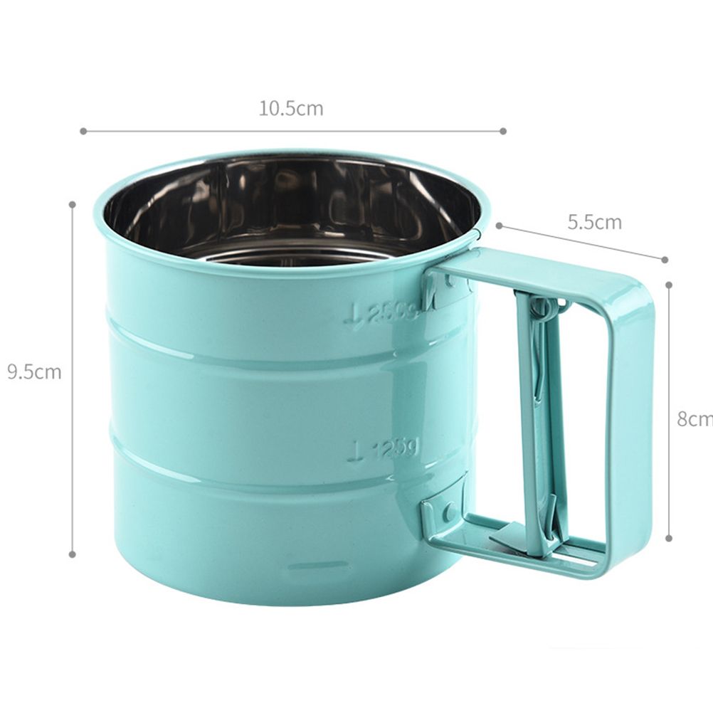 Handheld Flour Sieve Kitchen Semiautomatic Flour Sieve Cup Baking Tool