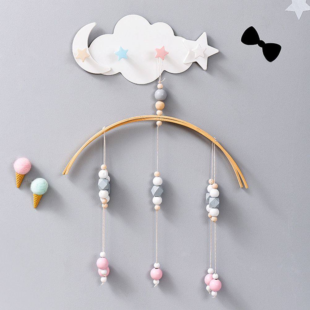 Cloud Moon Star Wall Mounted Hooks DIY Hanger Wall Decoration Children's Room Decor