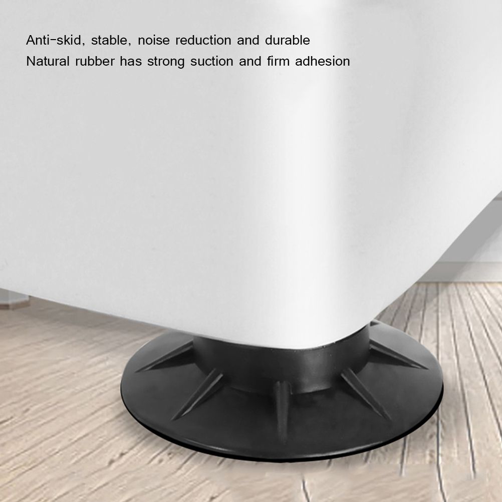 4PCS Washer Dryer Stabilizer Pads Antivibration and Anti Walk Pads Washing Machine Mats