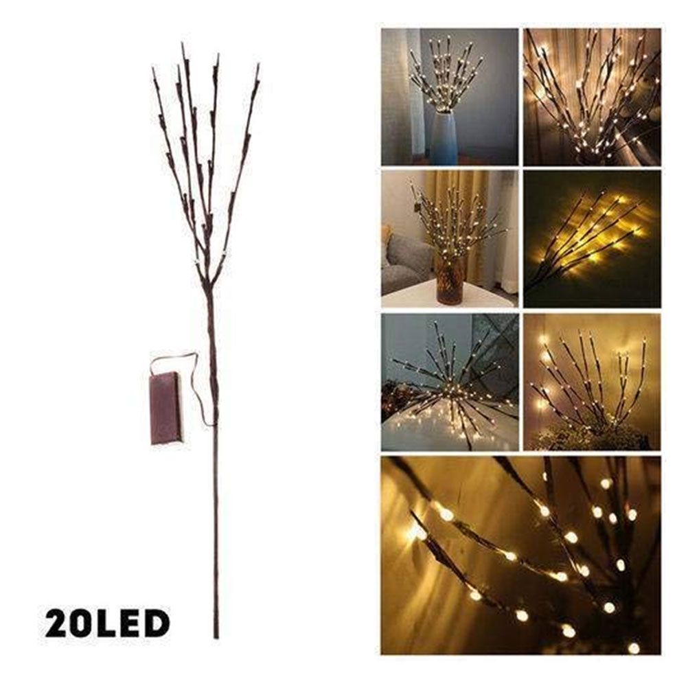 LED Lighted Twig Branches Battery Operated Artificial Tree Lights Branch Lamp for Home Decor