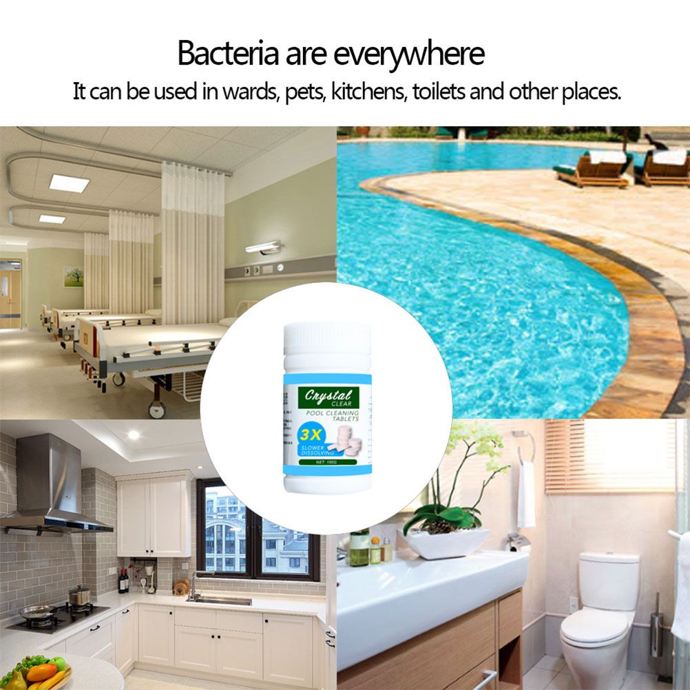 Pool Cleaning Tablet Multi Functional Effervescent Tablets Clear Balance Pool Maintenance Chlorinating Tablets