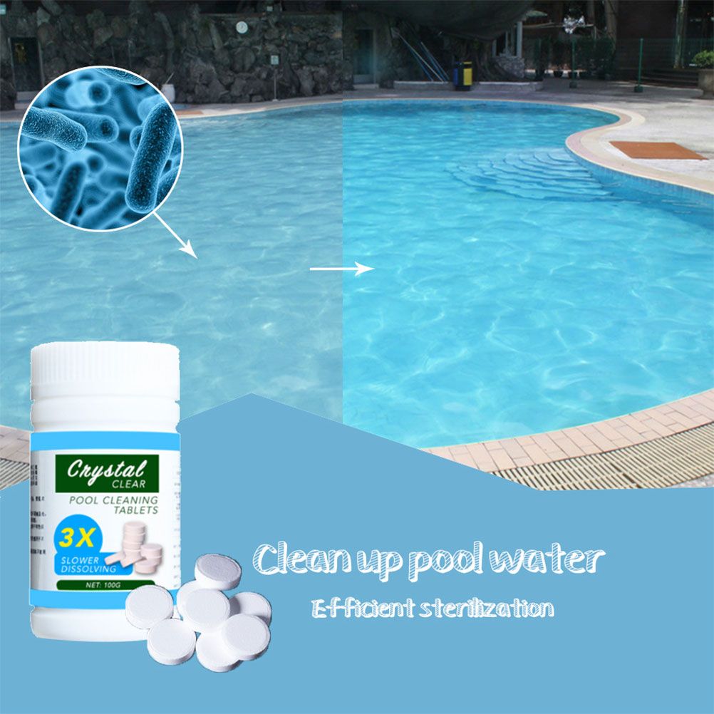 Pool Cleaning Tablet Multi Functional Effervescent Tablets Clear Balance Pool Maintenance Chlorinating Tablets