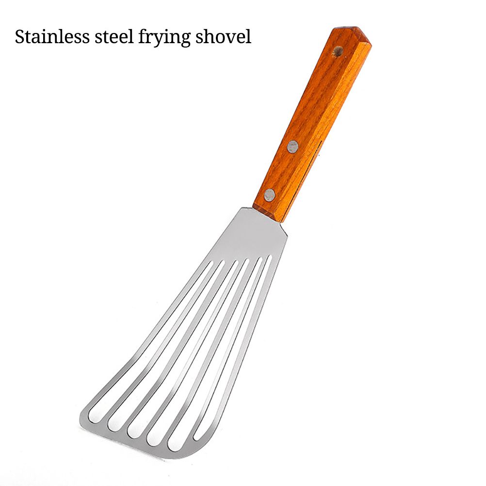 Nonslip Stainless Steel Frying Spatula Steak Shovel Kitchen Cookware