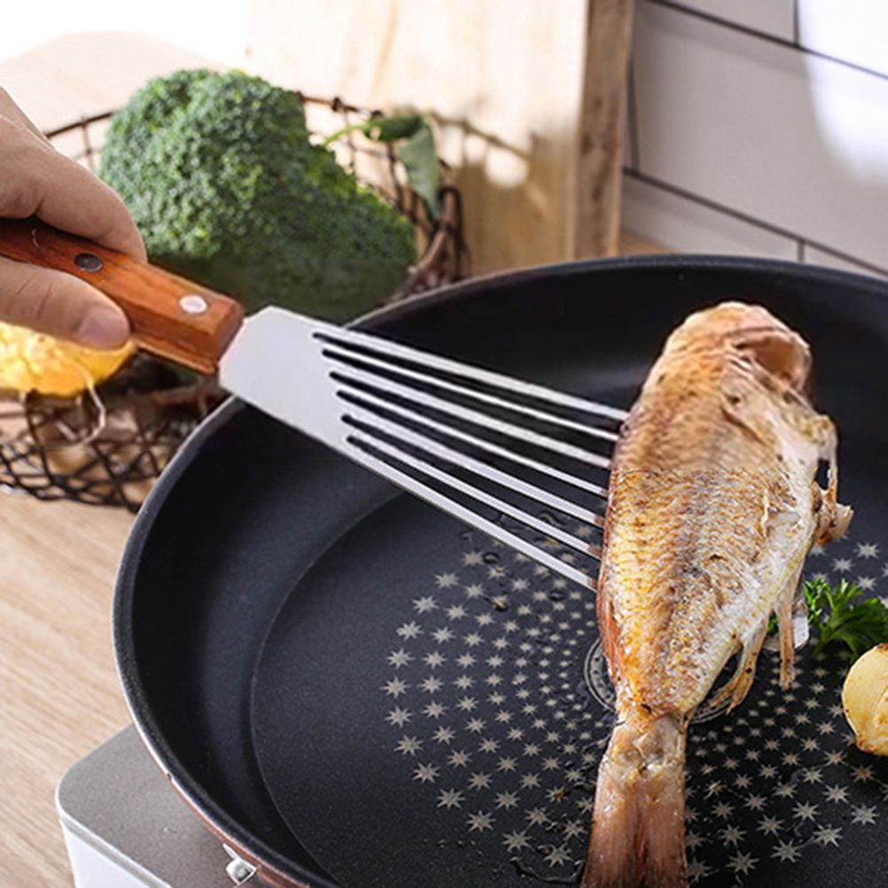 Nonslip Stainless Steel Frying Spatula Steak Shovel Kitchen Cookware