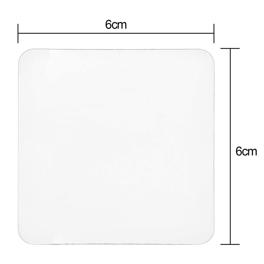 20 pcs Wall Clear Sticky Gel Pads Key Holder Double Side Cell Phone Pads Car Dashboard Wall Mounted Double Sided Stickers