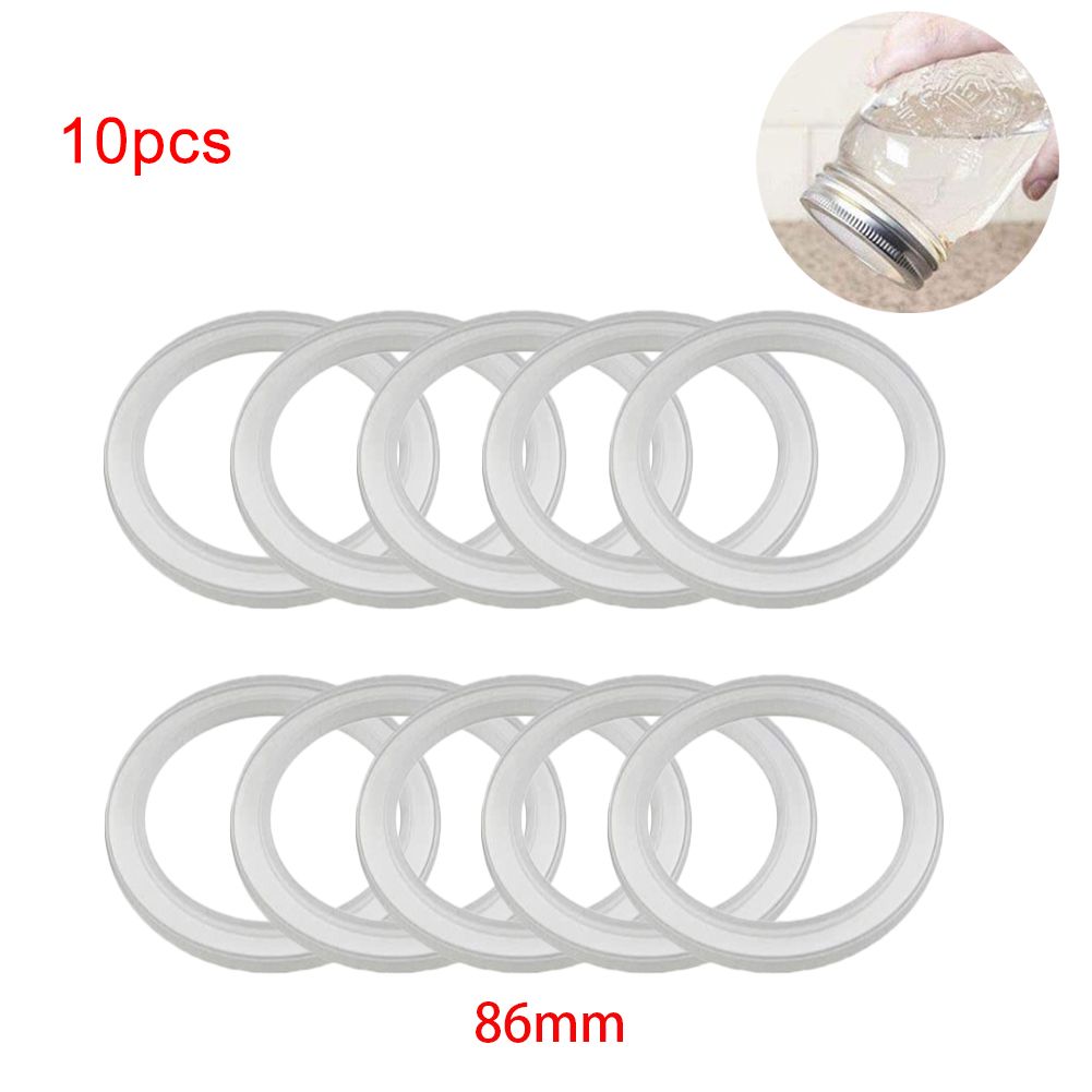 10Pcs Silicone Jar Gaskets Replacement Airtight Silicone Gasket Sealing Rings for Regular Mouth Canning Jar