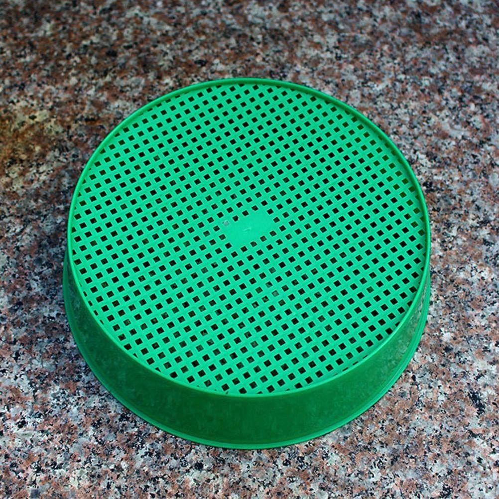 Garden Soil Sieve Handheld Soil Stone Mesh Plastic Garden Sieve Gardening Tool