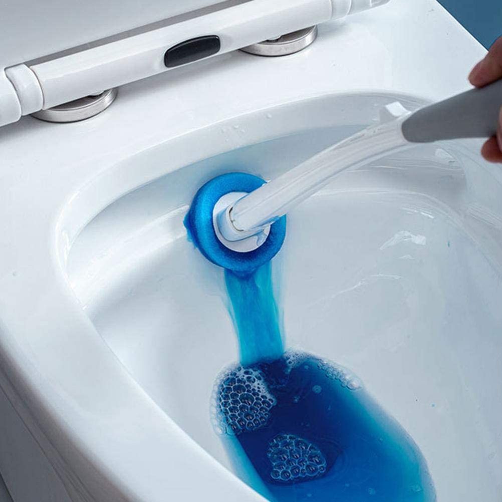 Toilet Brush Disposable Toilet Cleaning System with 10 Disinfecting Toilet Brush Refill Heads Powerful Cleaning System Toilet Brush Kit