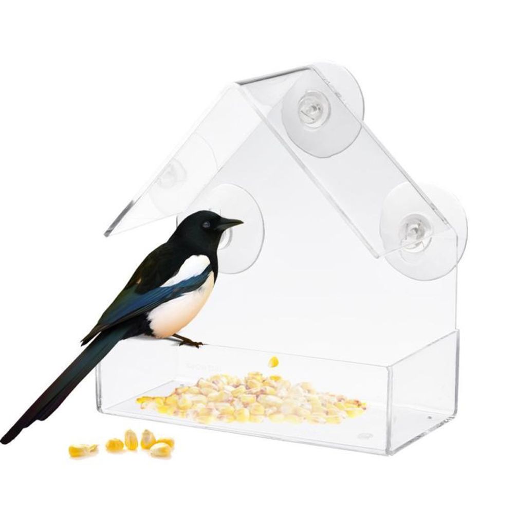Clear Glass Window Bird Feeding Window Bird Feeders Clear Acrylic Glass Window Bird Feeder
