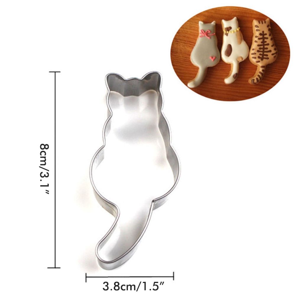 Cute Cat Shaped Cake Mold Sugar Craft Cake Pastry Cutter Mold Baking Tools