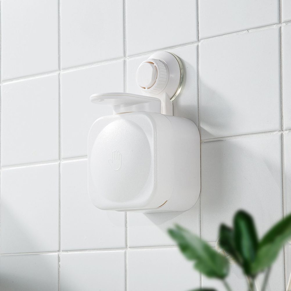 Vacuum Suction Soap Dispenser Wall Mounted Liquid Lotion Holder Punch Free Soap Dispenser