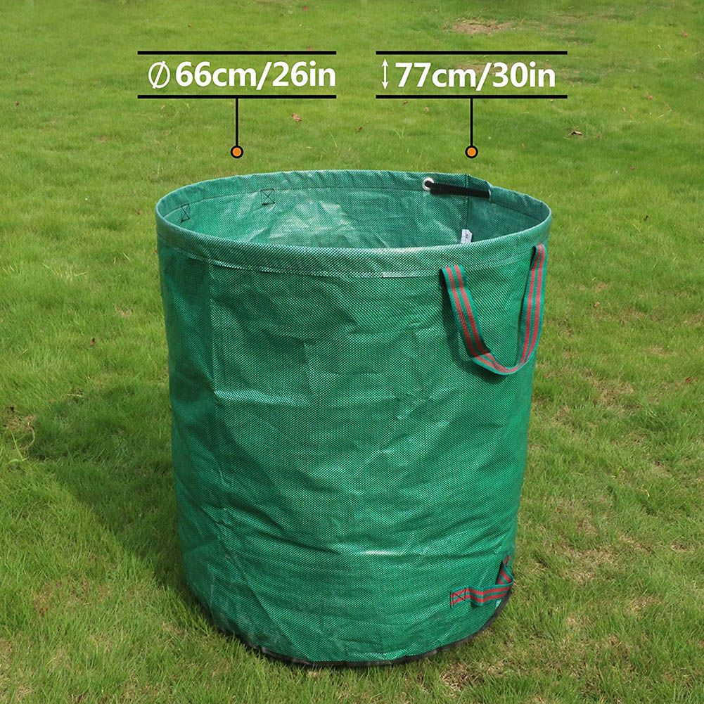 Reusable Woven Garden Bags Collapsible Gardening Leaf Containers Large Yard Waste Gardening Bags