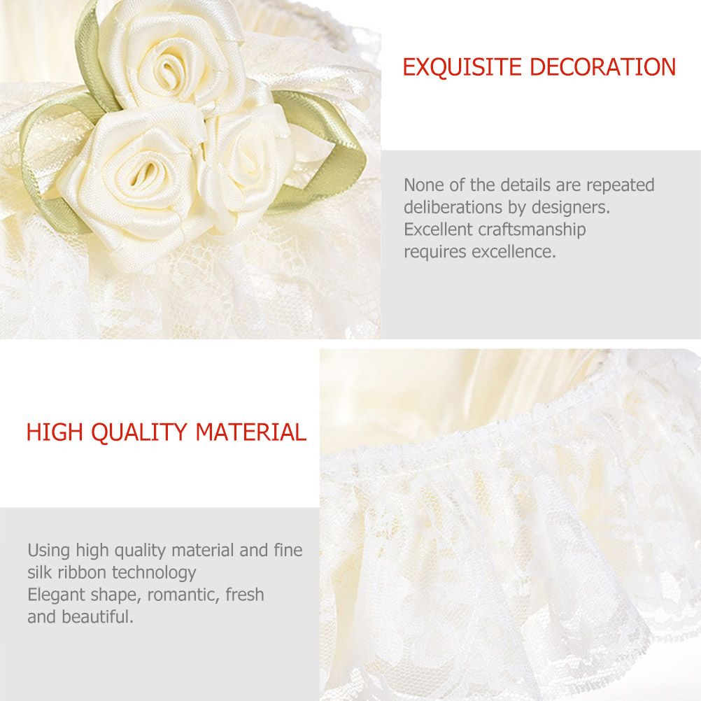 Wedding Flower Basket Wedding Flower Girl Basket Hand Woven Lace Wedding Basket