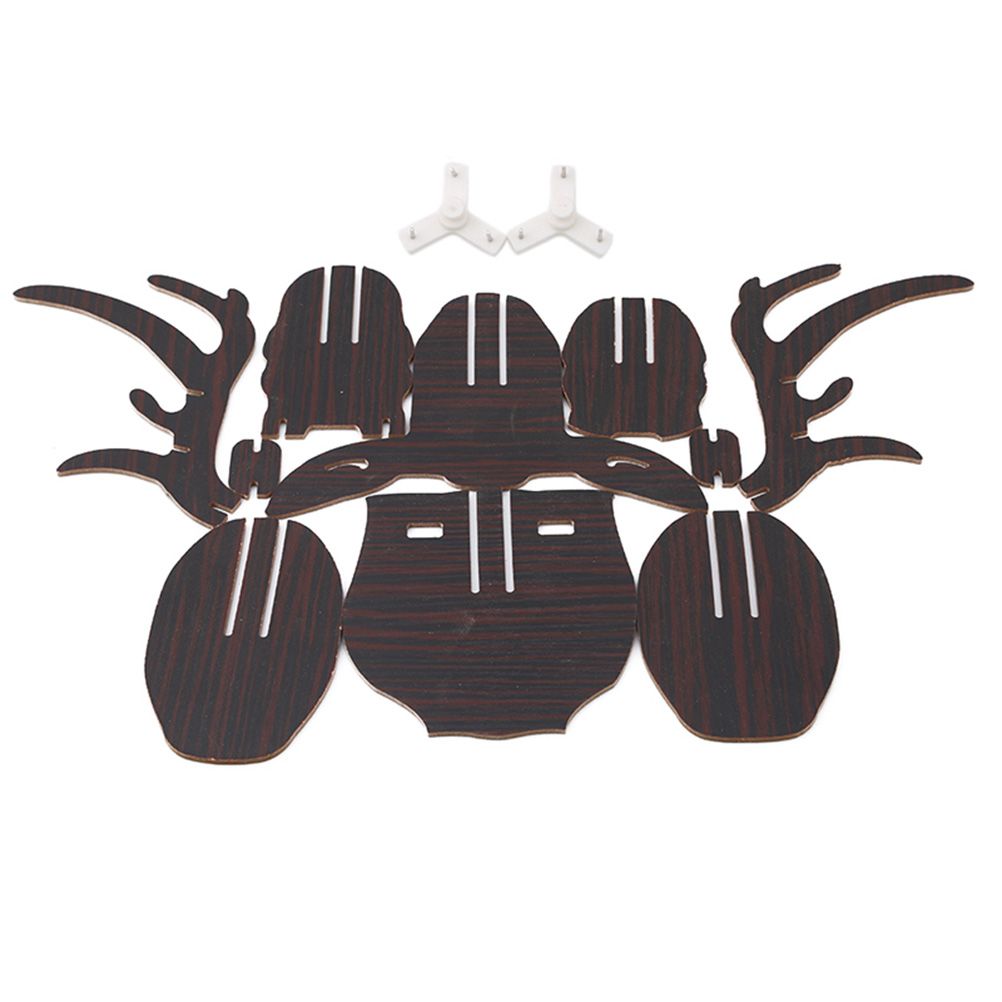 3D Wooden DIY Animal Deer Head Puzzle Model Home Office Wall Hanging Storage Holders Racks Craft Home Decor
