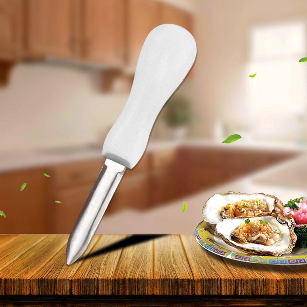 Oyster Shucking Knife Stainless Steel Oyster Shucker Opener with Non Slip Handle Seafood Kitchen Gadget Tool