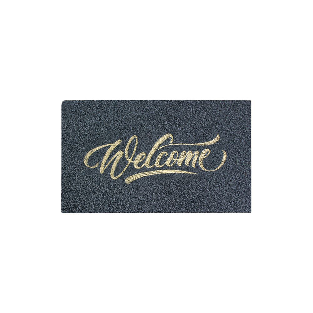 Welcome Doormat Polyester Fiber Welcome Mat Outdoor Rug Non Slip Entryway Indoor Outdoors Mats