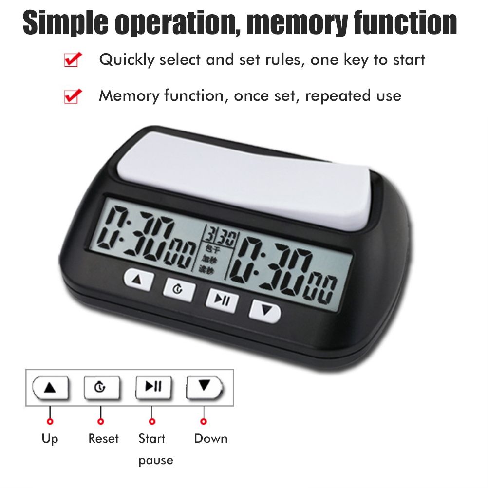 Professional Chess Clock Game Timer Chess Timer Count Down Timer International Chess Timer Clock