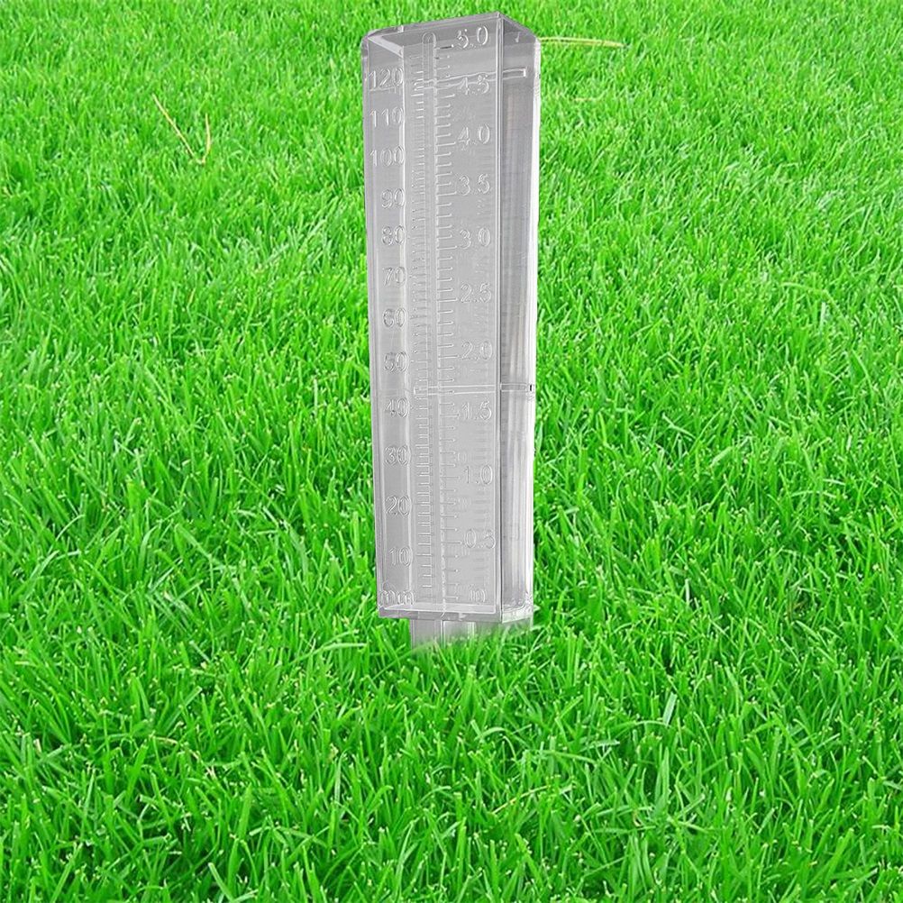 120ml Rain Gauge Dual Scale Plastic Rain Gauge Outdoor Rain Measuring Tool