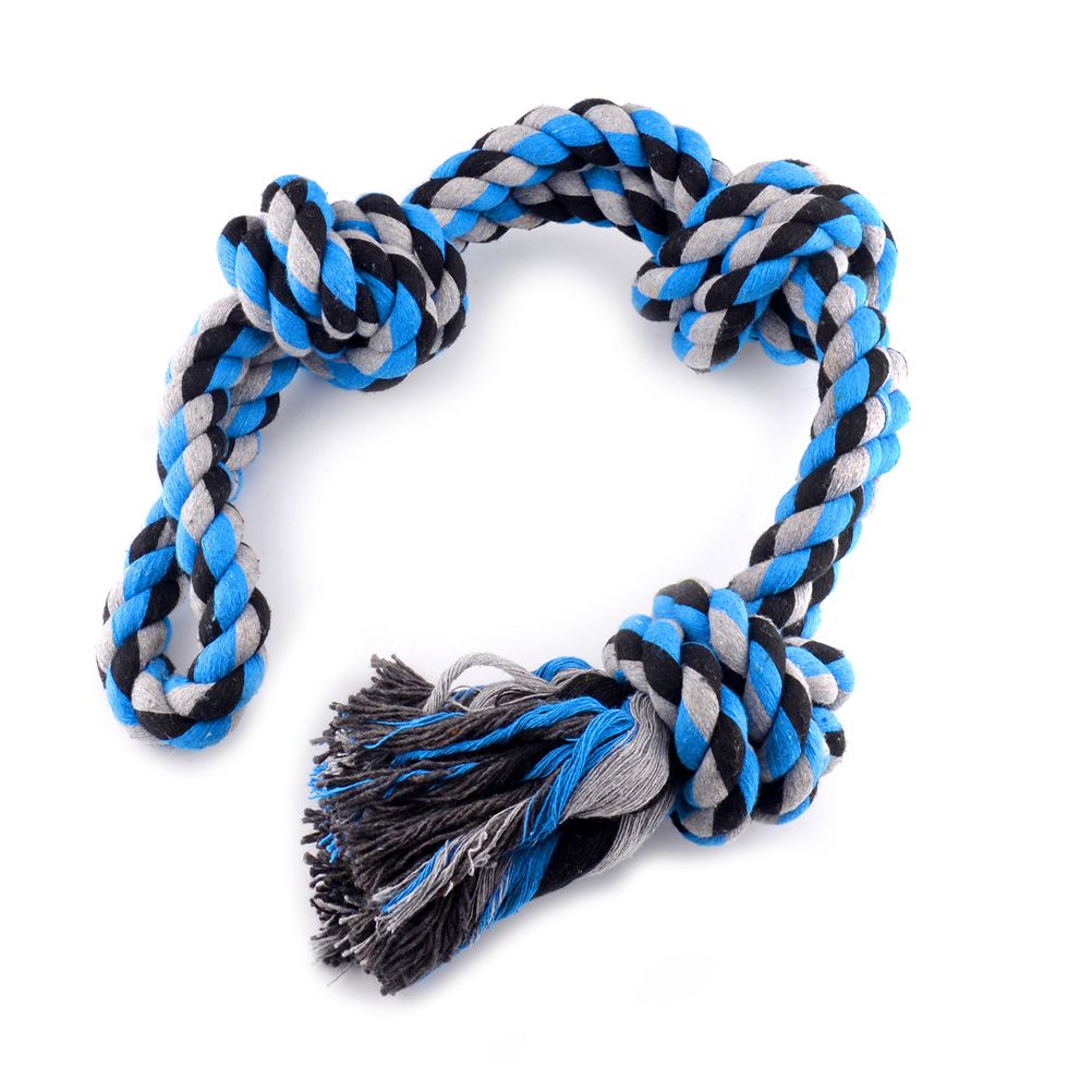 Spring Pole Dog Rope Toy Dog Tug of War Toy Outdoor Pet Exercise Rope