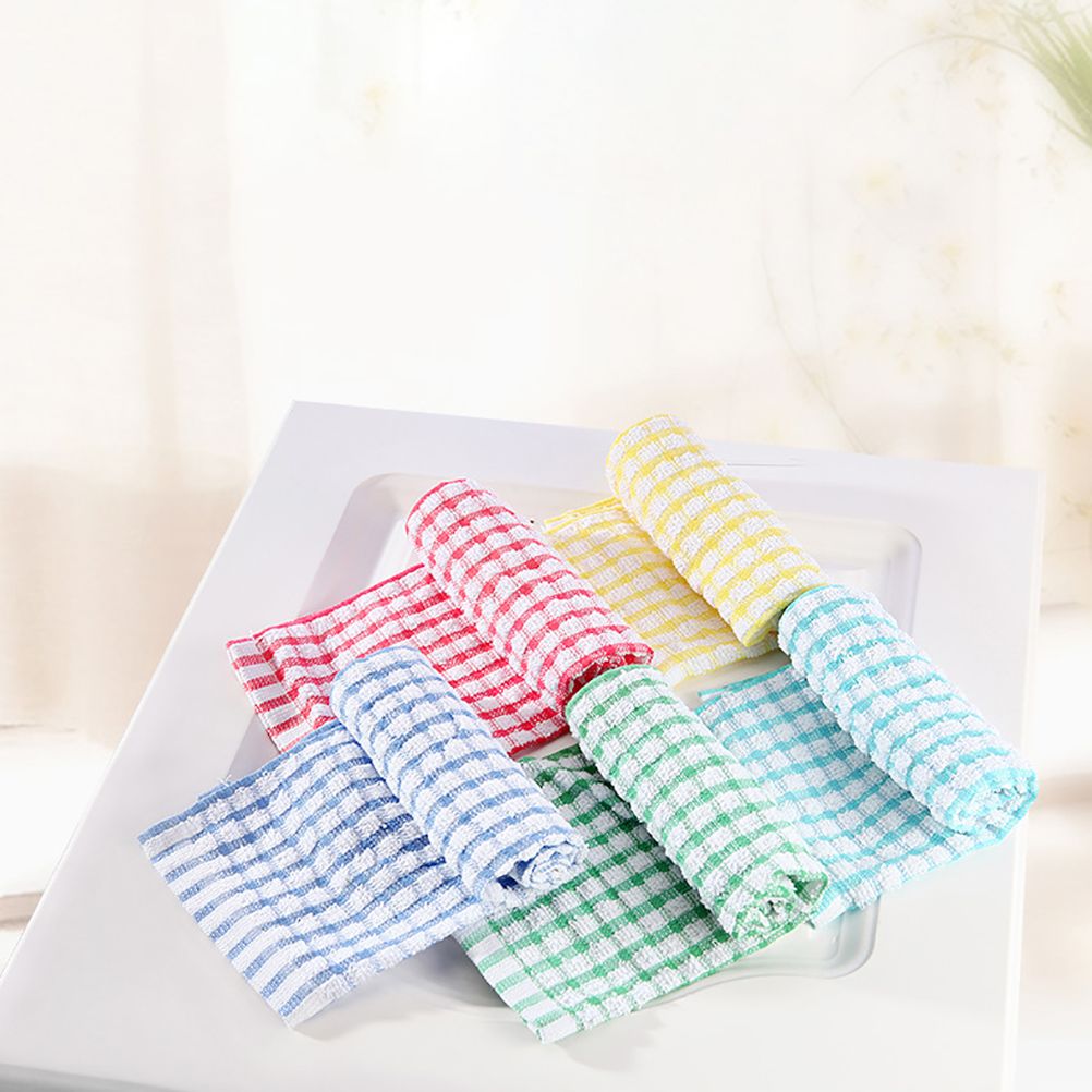 5pcs Kitchen Dish Towels Bulk Cotton Kitchen Hand Towels Dish Cloth for Washing Dishes Dish Rags for Kitchen Household Cleaning
