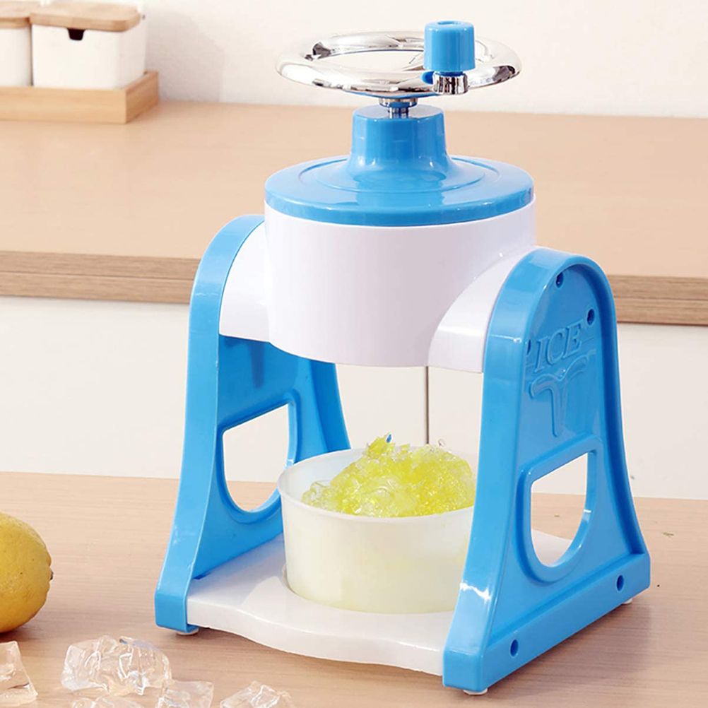 Hand Crank Shaved Ice Cream Machine Slushie Machine for Snow Cone Margarita Frozen Cocktails Healthy Snacks